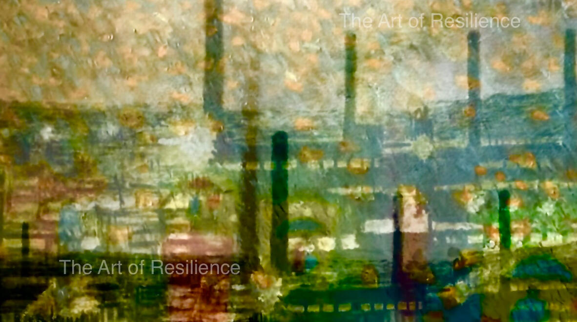 Col1 - A colourful industrial - Collage Art scene
