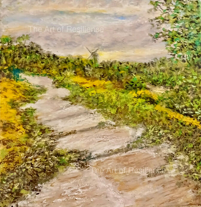 C03 - Bidston Hill Wirral [RC 2025] Oil pastels