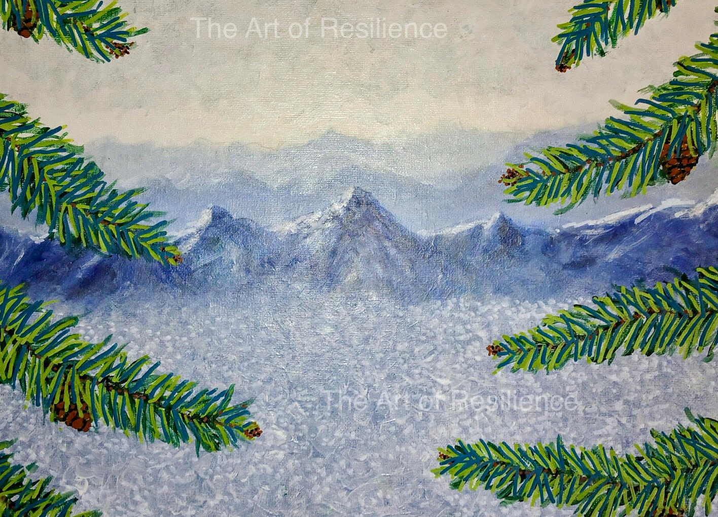 CA02 - A winter scene [RC 2024] Acrylics