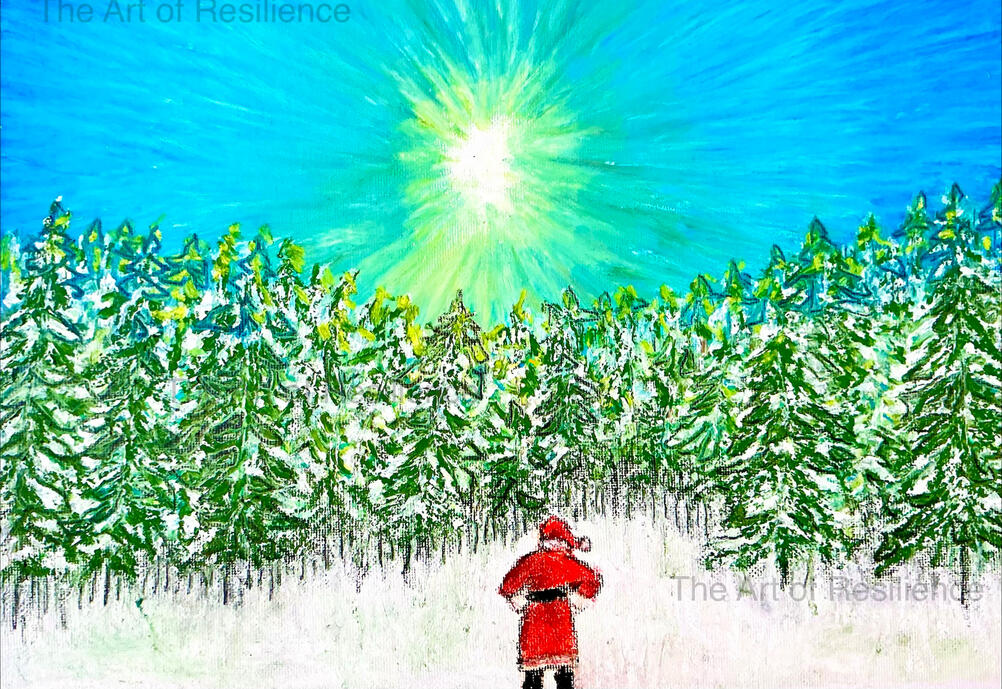 CA04 - That feeling you get when you can’t remember where you parked the sleigh [RC 2025] Oil pastels